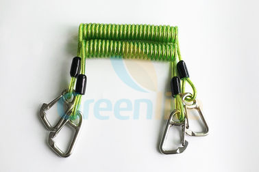 Custom พลาสติกม้วนเชือกเส้นเล็กยางสีเขียวต้นทุนสำหรับตกปลาเกียร์ / โทรศัพท์มือถือ