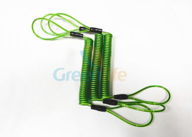 ไวนิลเหล็กถักพลาสติกม้วนเชือกเส้นเล็กเชือกสีเขียวโปร่งแสงสีเขียว